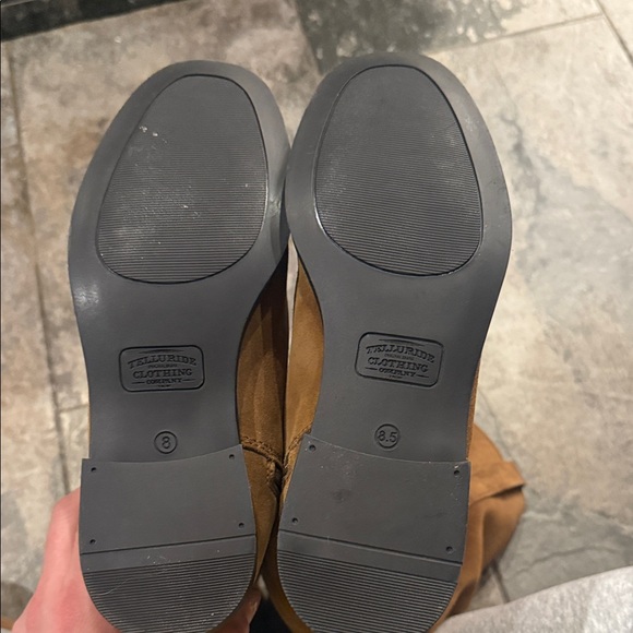 Brown Suede Heeled Boots - Picture 9 of 10